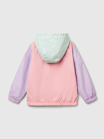 Benetton Kız Çocuk Renkli Yağmurluk 1-6 Yaş Pembe