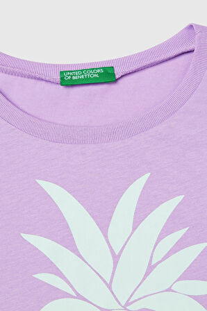 United Colors of Benetton Kız Çocuk Tişört 3JERC10PB