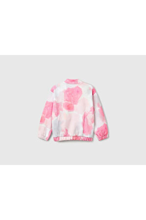 Benetton-Bg Kız Bebek Batik Sweatshırt
