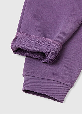 Benetton Lastikli Paça Mor Kız Çocuk Eşofman Altı 3J68CF02H
