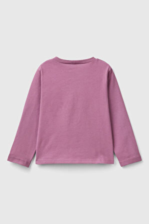 Kız Bebek Uzun T-Shirt - Mor | 12-18AY