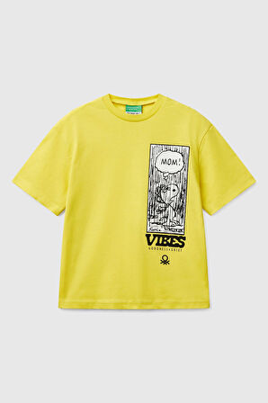 United Colors Of Benetton Erkek Çocuk T Shirt 3X1SC10NI