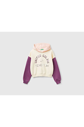 United Colors Of Benetton Kadın / Kız Ekru Sweatshırt (Model Kodu: 39M2C203W )