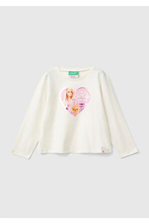 United Colors Of Benetton Kadın / Kız Ekru Tişört (Model Kodu: 3Atng10Hj )