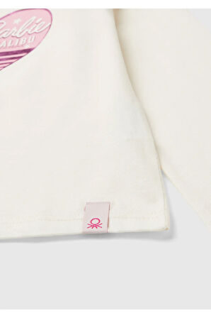 United Colors Of Benetton Kadın / Kız Ekru Tişört (Model Kodu: 3Atng10Hj )