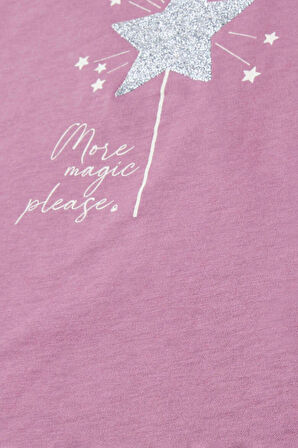 Kız Bebek Uzun T-Shirt - Mor | 2-3