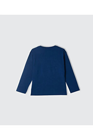United Colors Of Benetton Erkek Lacivert Tişört (Model Kodu: 3Atng10G6 )