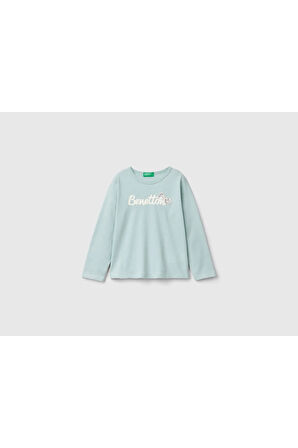 United Colors Of Benetton Kadın / Kız Yeşil Tişört (Model Kodu: 3Atng10Gı )