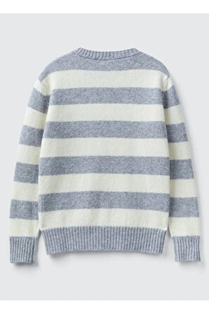 United Colors Of Benetton Kadın / Kız Gri Kazak (Model Kodu: 103Me107E )