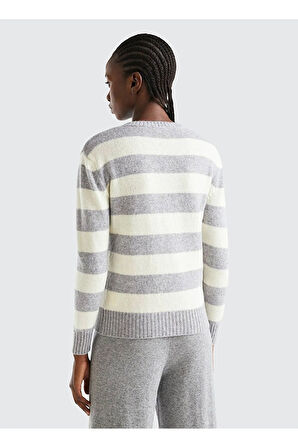 United Colors Of Benetton Kadın / Kız Gri Kazak (Model Kodu: 103Me107E )