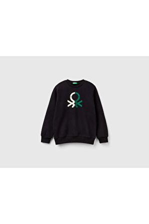 United Colors Of Benetton Erkek Siyah Sweatshırt (Model Kodu: 3Eb5C10Ks )