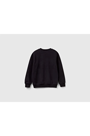 United Colors Of Benetton Erkek Siyah Sweatshırt (Model Kodu: 3Eb5C10Ks )