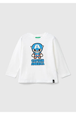 United Colors Of Benetton Erkek Beyaz Tişört (Model Kodu: 3Atng10H9 )