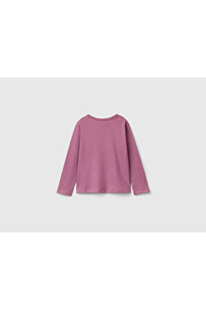 United Colors Of Benetton Kadın / Kız Pembe Tişört (Model Kodu: 3Atng10Gı )