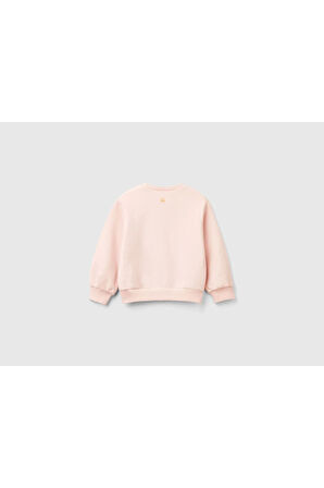 United Colors Of Benetton Kadın / Kız Pembe Sweatshırt (Model Kodu: 124A39M2G10Gd )
