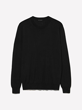 Yün Karışımlı Bisiklet Yaka Kazak Erkek Siyah Kazak - 324A11BAS100Y