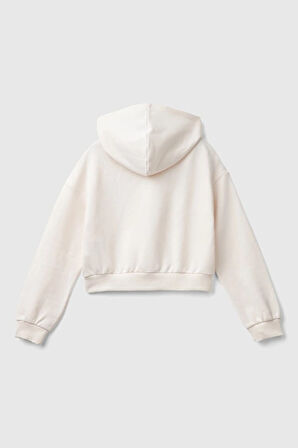 Kız Çocuk Sweatshirt - Ekru | 7-8