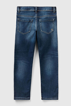 Erkek Çocuk Denim Pantolon - Mavi | 7-8