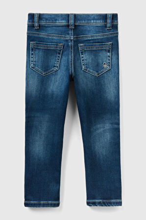 Erkek Bebek Denim Pantolon - Mavi | 2-3