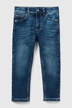 Erkek Bebek Denim Pantolon - Mavi | 12-18AY