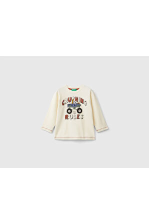United Colors Of Benetton Erkek Lacivert Tişört (Model Kodu: 3Atng10G6 )
