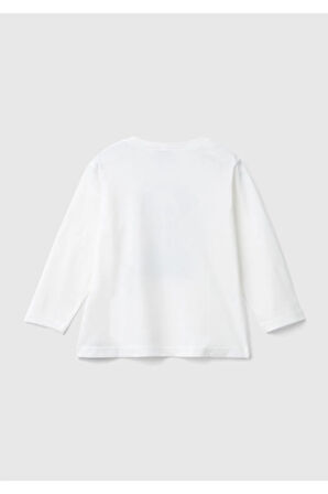 United Colors Of Benetton Erkek Ekru Tişört (Model Kodu: 3Atng10G7 )