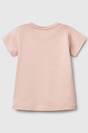United Colors of Benetton Kız Bebek T shirt A.Pembe 3I9WA1062