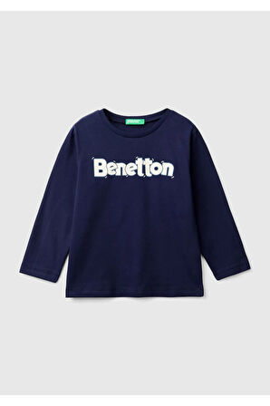 United Colors Of Benetton Erkek Mavi Tişört (Model Kodu: 3Atng10Gu )