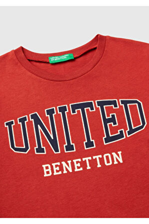 United Colors Of Benetton Erkek Hardal Sarısı Tişört (Model Kodu: 3Atng10G7 )