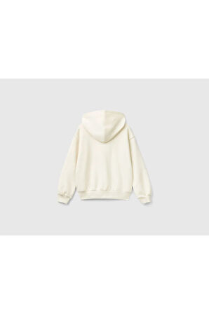United Colors Of Benetton Kadın / Kız Ekru Sweatshırt (Model Kodu: 39M2C504F )