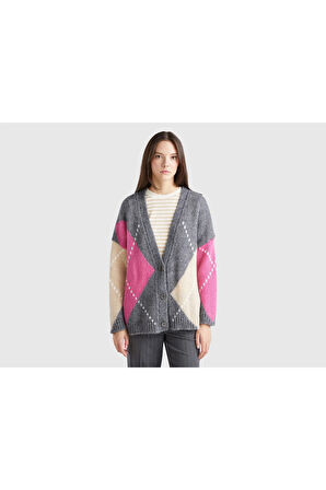 United Colors Of Benetton Kadın / Kız Gri Hırka (Model Kodu: 124A1142E604I )