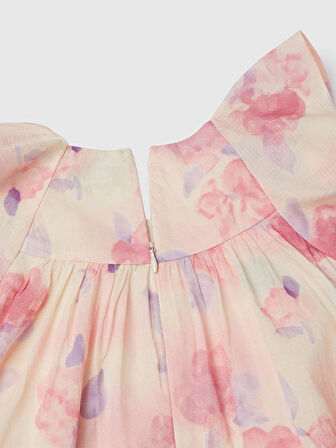 Benetton Kız Çocuk Batik Elbise 1-6 Yaş Pembe