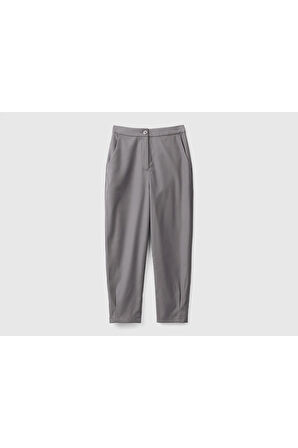 United Colors Of Benetton Kadın / Kız Gri Pantolon (Model Kodu: 4Pvvdf07Z )