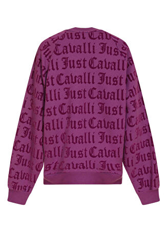 Just Cavalli Baskılı Siyah Kadın Sweatshırt 77PAIC00