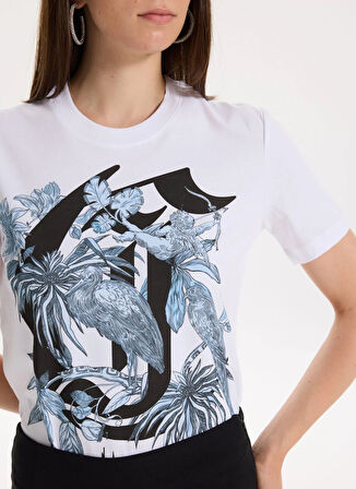Just Cavalli Beyaz Kadın T-Shirt 78PAHT04