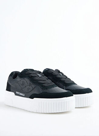 Siyah Kadın Deri Sneaker 78RA3ST3