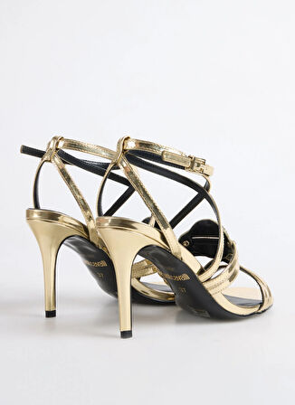 Altın   Kadın Topuklu Sandalet