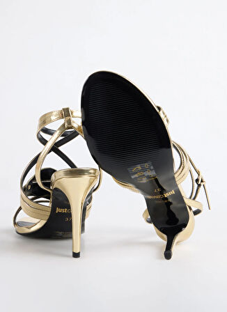 Altın   Kadın Topuklu Sandalet