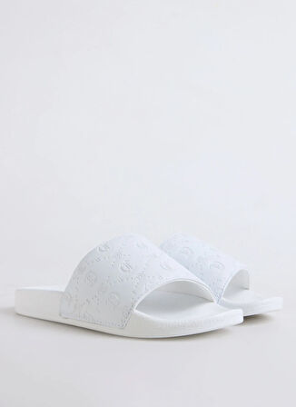 78RA3SZ5 Beyaz Kadın   Terlik