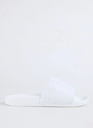 78RA3SZ5 Beyaz Kadın   Terlik