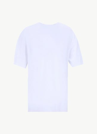 Just Cavalli Bisiklet Yaka Beyaz Erkek T-Shirt 78PM601 LOGO LEO