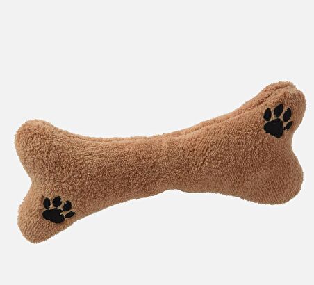 Ağzında Kemiği ile Peluş Yumuşacık Sevimli Köpek, Uyku ve Oyun Arkadaşı-80 cm