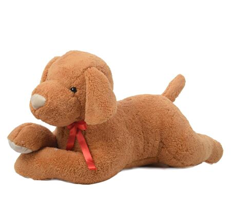 Ağzında Kemiği ile Peluş Yumuşacık Sevimli Köpek, Uyku ve Oyun Arkadaşı-80 cm