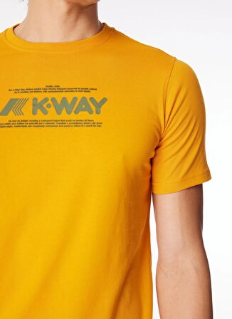 K-Way Bisiklet Yaka Turuncu Erkek T-Shirt K4125DW_ODOM TYPO