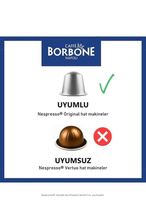 100%Arabica Nespresso Makine Uyumlu Alüminyum Kapsül 100 Adet