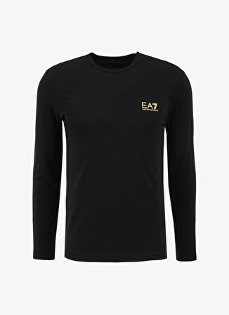 EA7 Bisiklet Yaka Siyah Erkek T-Shirt 8NPT55PJM5Z