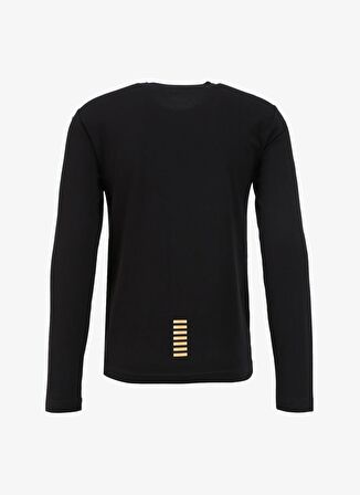 EA7 Bisiklet Yaka Siyah Erkek T-Shirt 8NPT55PJM5Z