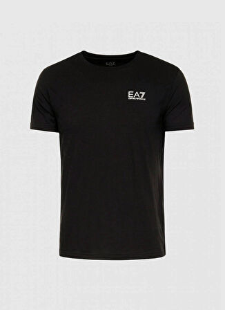 EA7 Bisiklet Yaka Siyah Erkek T-Shirt 8NPT51PJM9Z