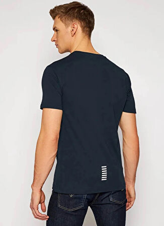EA7 Bisiklet Yaka Lacivert Erkek T-Shirt 8NPT51PJM9Z