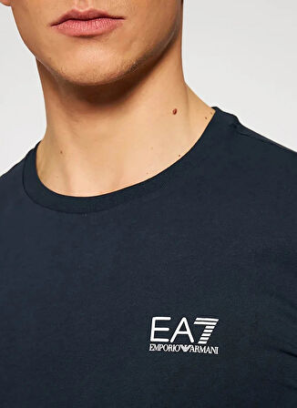 EA7 Bisiklet Yaka Lacivert Erkek T-Shirt 8NPT51PJM9Z